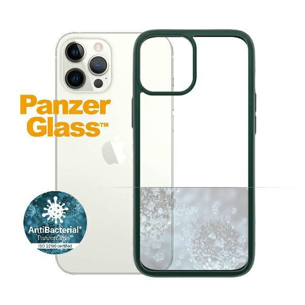 PanzerGlass iPhone 12 Pro Max vāciņš ClearCase, caurspīdīgs un zaļš