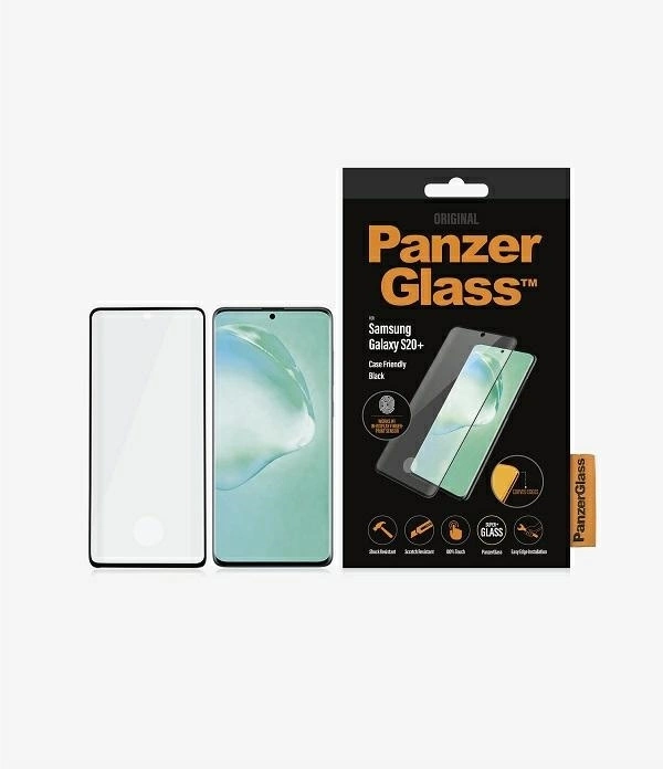 PanzerGlass Curved Super+ tempered glass for Samsung S20+ - with black frame