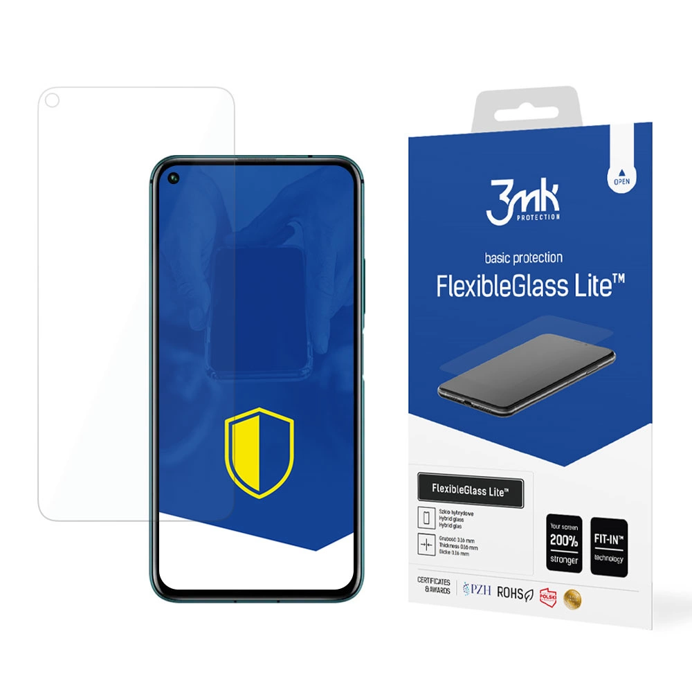 Huawei nova 5T 3MK Flexibleglass Lite Lokāms Aizsargstikls | Tempered Glass Screen Protector
