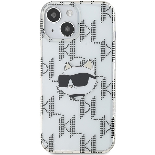 Karl Lagerfeld iPhone 15 / 14 / 13 Case IML Choupette Head & Monogram, Transparent