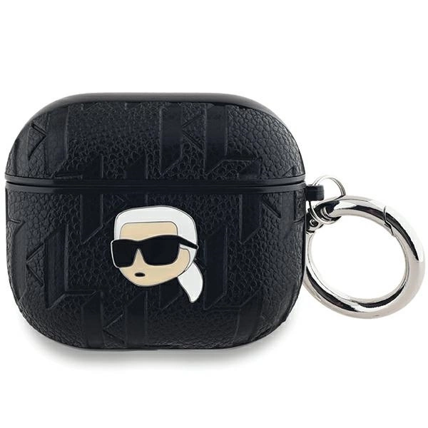 Чехол Karl Lagerfeld для AirPods 3 Monogram Karl Head, черный