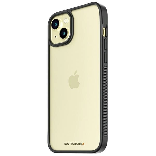PanzerGlass ClearCase korpuss iPhone 15 Plus / 14 ar militāro sertifikāciju - caurspīdīgs un melns | Case for with...