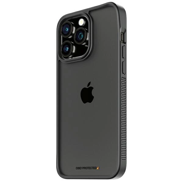 PanzerGlass ClearCase korpuss iPhone 15 Pro Max ar militāro sertifikāciju - caurspīdīgs un melns | Case for with...