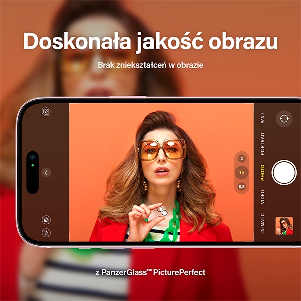 PanzerGlass Picture Perfect защита камеры для iPhone 15 / Plus - с черной рамкой