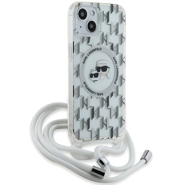 Karl Lagerfeld iPhone 15 / 14 / 13 Case IML Crossbody Monogram, Transparent