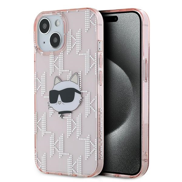 Karl Lagerfeld IML Choupette Head Case for iPhone 15 / 14 / 13, Pink