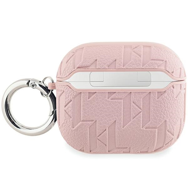 Karl Lagerfeld AirPods 3 Case Monogram Karl & Choupette Head, Pink