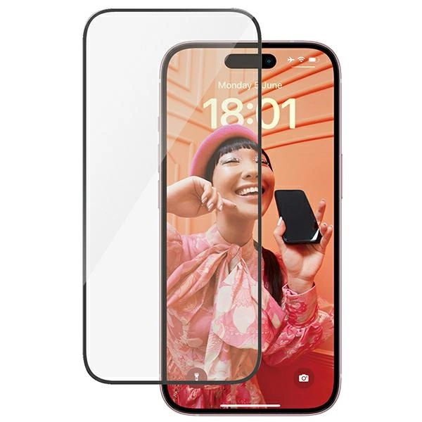 PanzerGlass Ultra-Wide Fit закаленное стекло с позиционером для iPhone 15