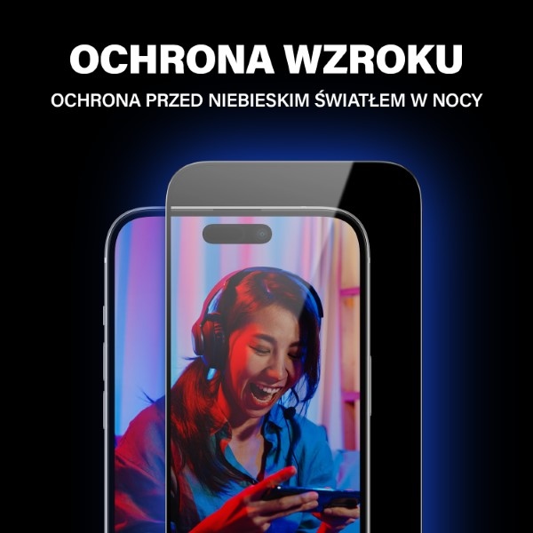 PanzerGlass Ultra-Wide Fit Tempered Glass with Glare and Blue Light Filter with Positioner for iPhone 15 Plus