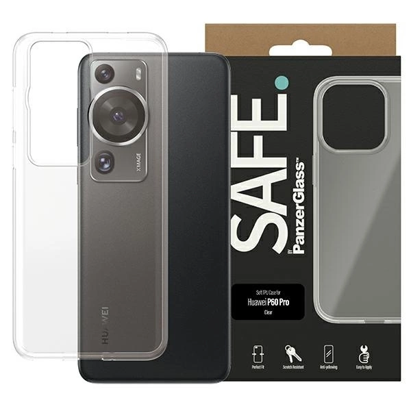 SAFE by PanzerGlass korpuss priekš Huawei P60 Pro - caurspīdīgs | case for transparent