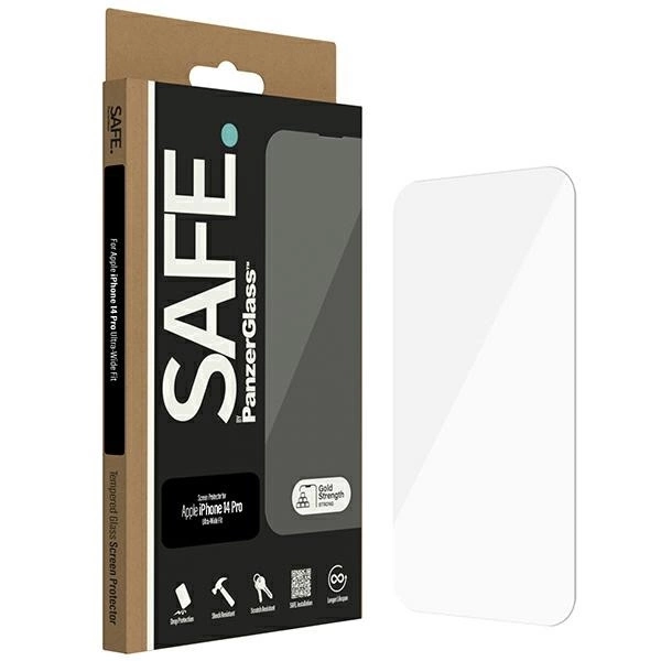 SAFE by PanzerGlass Ultra-Wide Fit rūdīts stikls iPhone 14 Pro | tempered glass for
