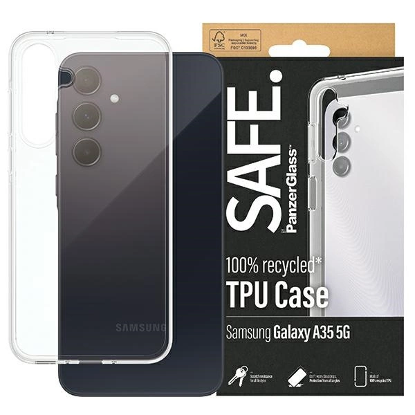 SAFE by PanzerGlass korpuss priekš Samsung Galaxy A35 5G - caurspīdīgs | case for transparent