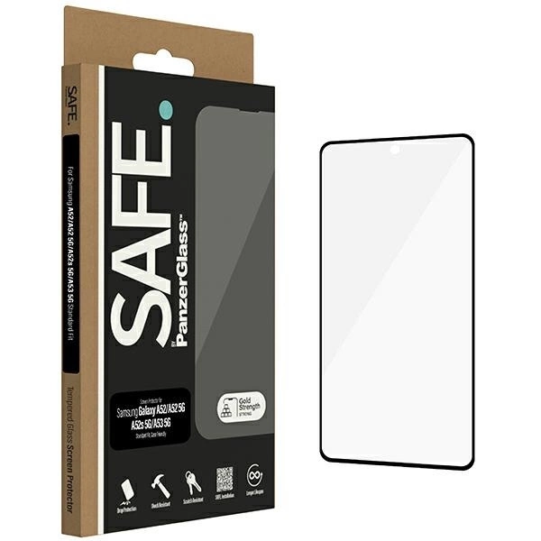 SAFE by PanzerGlass Ultra-Wide Fit rūdīts stikls priekš Samsung Galaxy A52 / 5G A52s A53 | Tempered Glass for