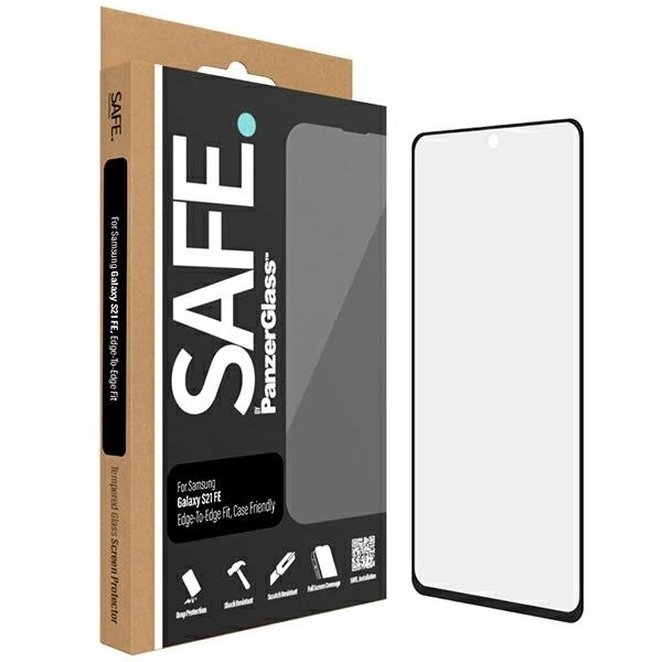 SAFE by PanzerGlass aizsargstikls no malas līdz malai Samsung Galaxy S21 FE - ar melnu rāmi | Edge-to-Edge tempered...