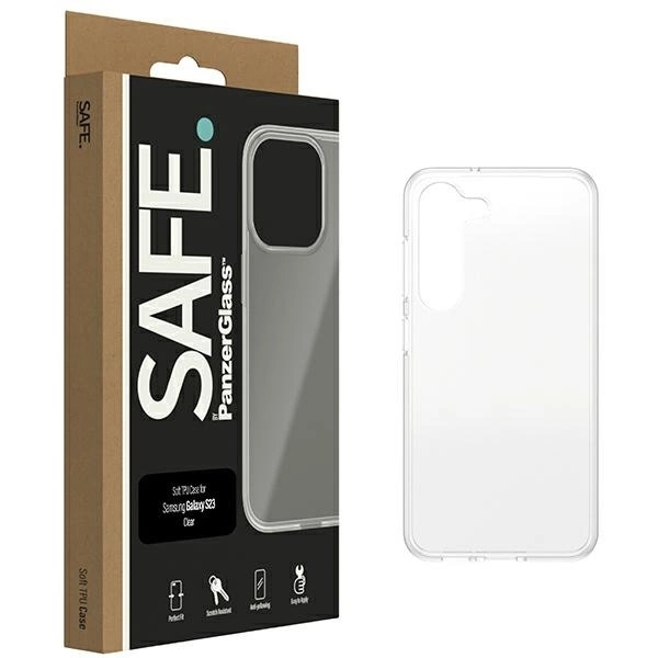 SAFE by PanzerGlass korpuss priekš Samsung Galaxy S23 - caurspīdīgs | case for transparent
