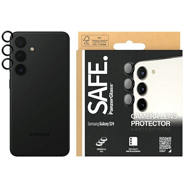 Чехол SAFE by PanzerGlass для камеры Samsung Galaxy S24 / S23 S23+ - с черной рамкой