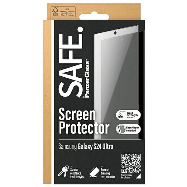 SAFE by PanzerGlass Ultra-Wide Fit rūdīts stikls priekš Samsung Galaxy S24 Ultra | tempered glass for