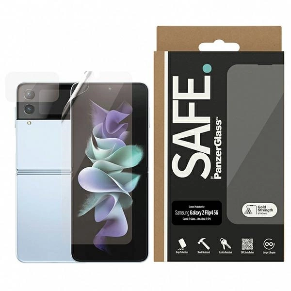 Закаленное стекло SAFE by PanzerGlass для Samsung Galaxy Z Flip 4 5G