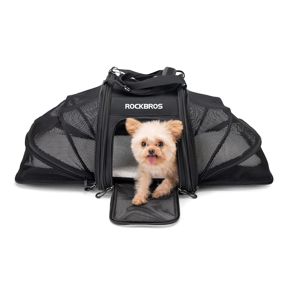 Rockbros Transport Bicycle Bag for Cats and Dogs, Black