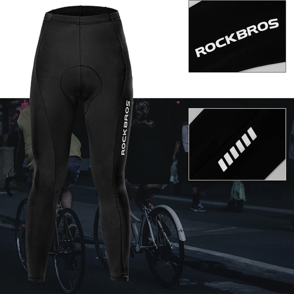 Дышащие велоштаны Rockbros RK20043XL с 4D вставкой, XXXL, черные
