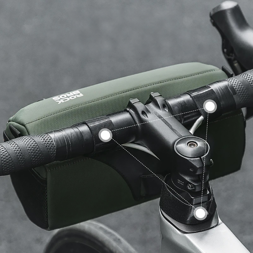 Rockbros Bicycle Handlebar Bag 2.2L, Green
