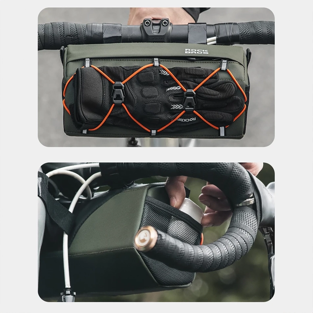 Rockbros Bicycle Handlebar Bag 2.2L, Green