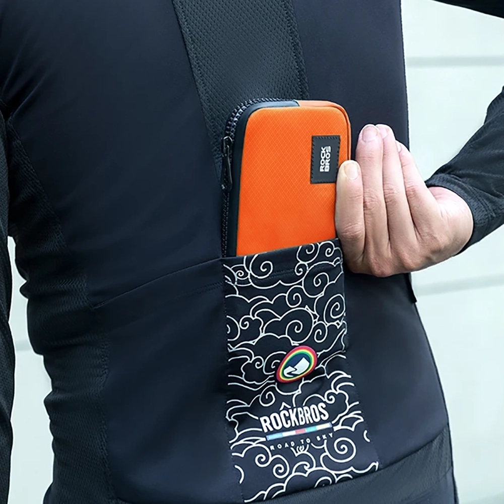 Rockbros velosipēda somiņa telefonam un atslēgām 0.15 l, oranža