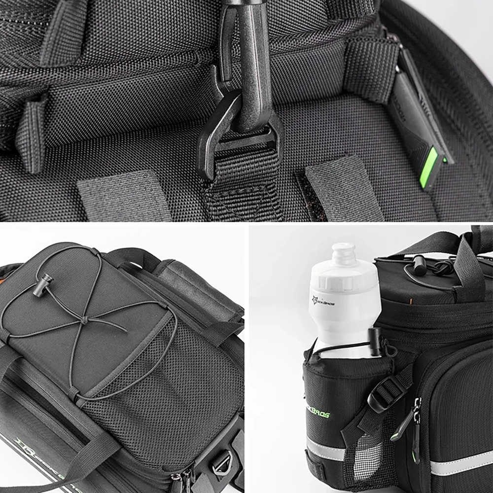 Rockbros A6-03BK velosomas bagāžniekam 10-35 l, melna