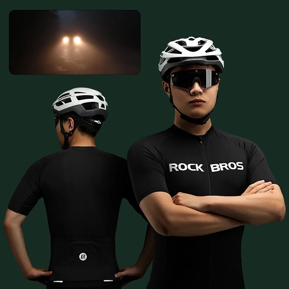 Велоджерси Rockbros с коротким рукавом XXL, черная