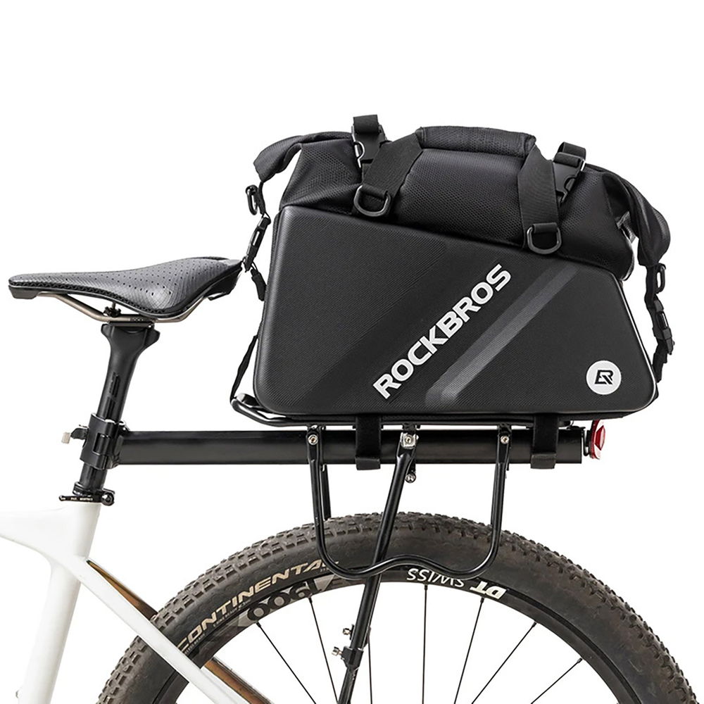 Rockbros Bicycle Trunk Bag 11.6L, Black