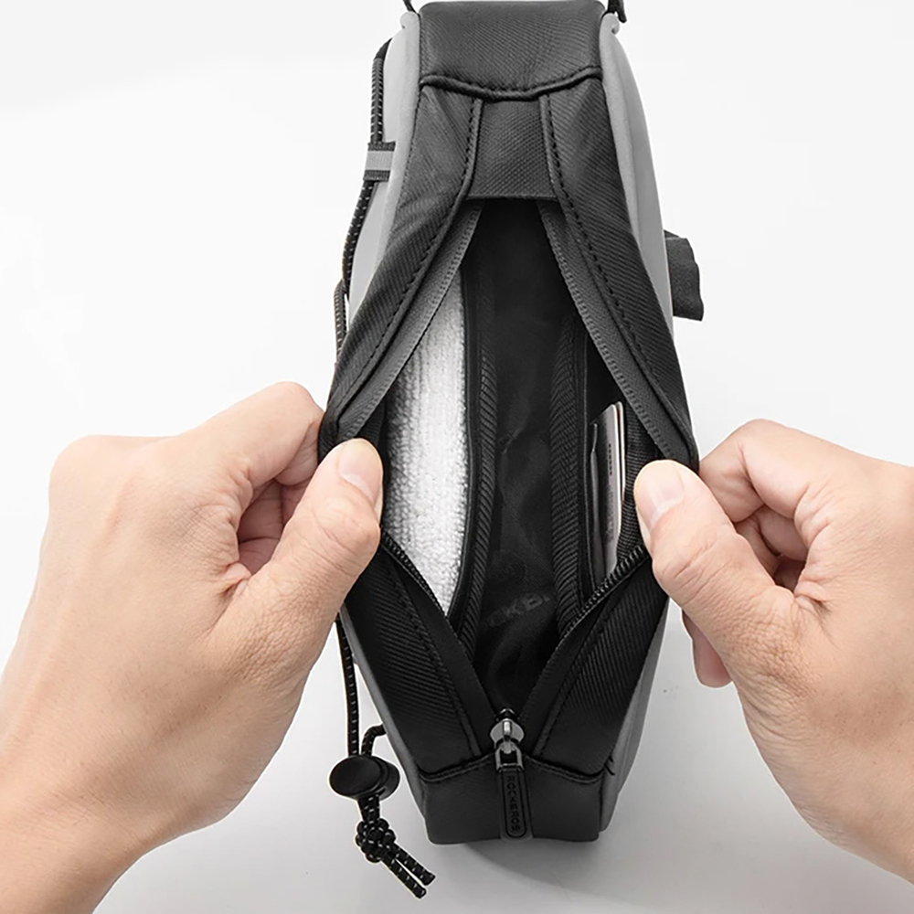Rockbros Bicycle Frame Bag 0.9 L, Silver