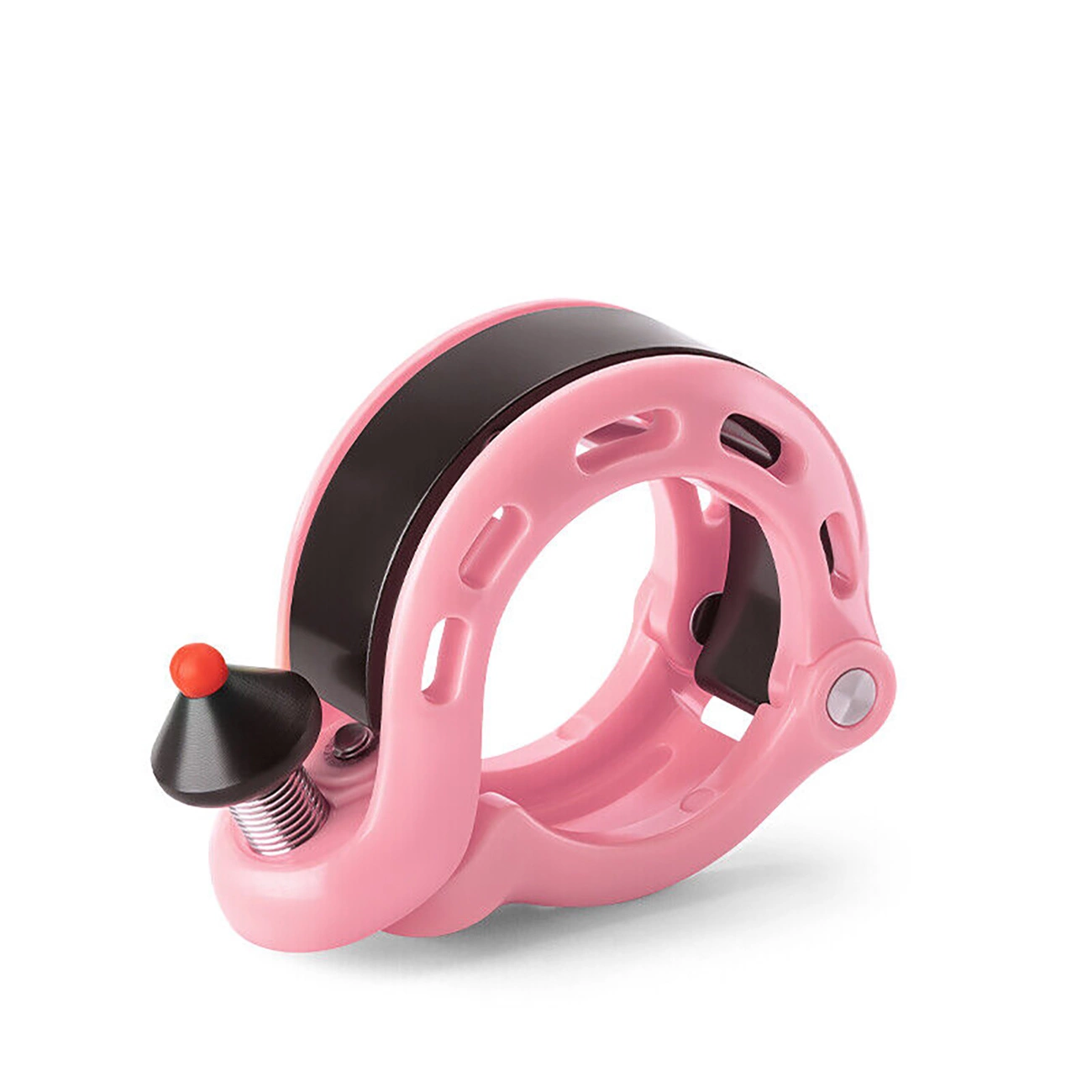 Rockbros 34210028005 Q-veida velosipēda zvans - rozā krāsā | Q-shaped bicycle bell pink