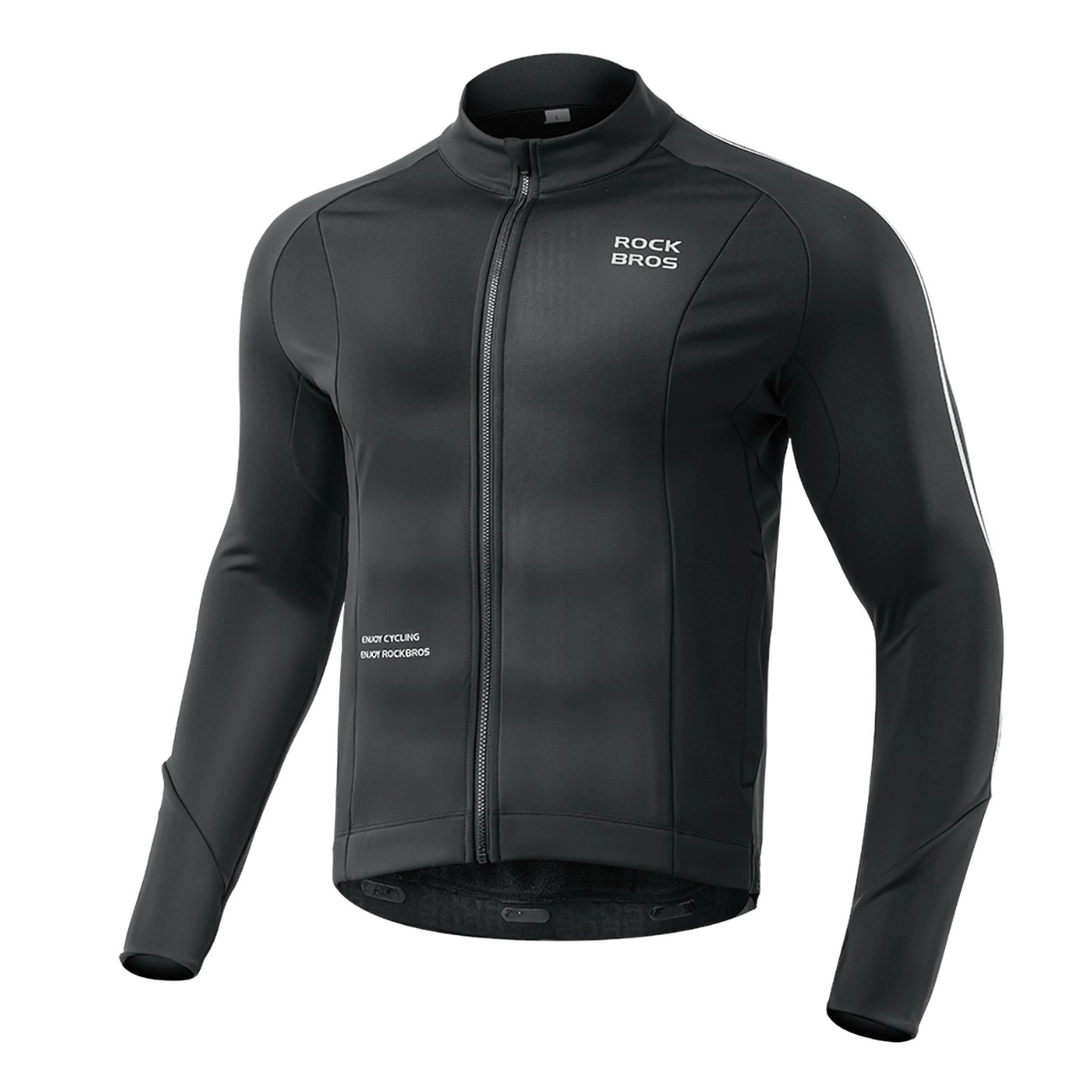Rockbros Long Sleeve Fall/Winter Cycling Jacket, L, Black