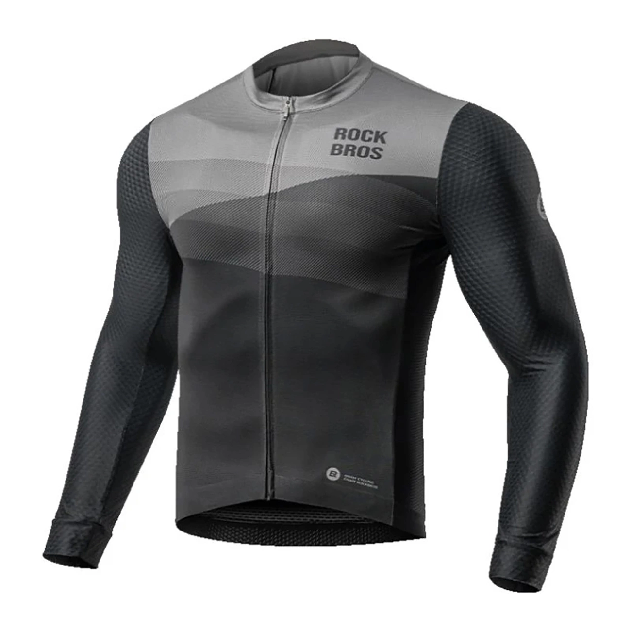 Rockbros 15120009002 Long Sleeve Cycling Jersey, Size M, Black