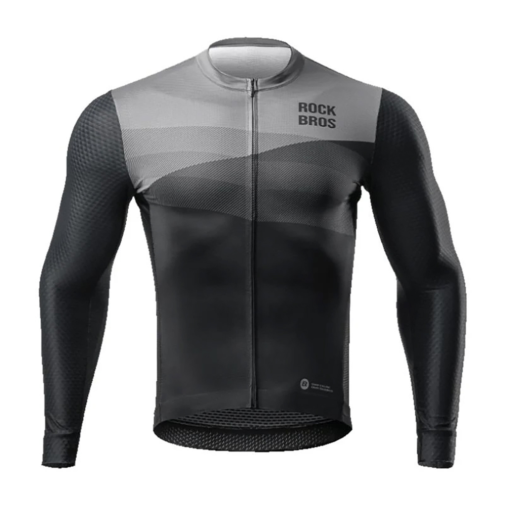 Rockbros velokrekls ar garām piedurknēm 15120009002, M izmērs, melns