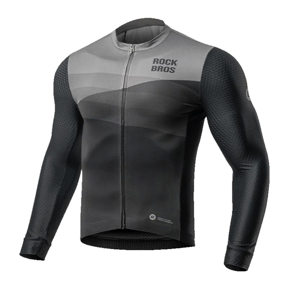 Rockbros Long Sleeve Cycling Jersey 15120009004, XL, Black