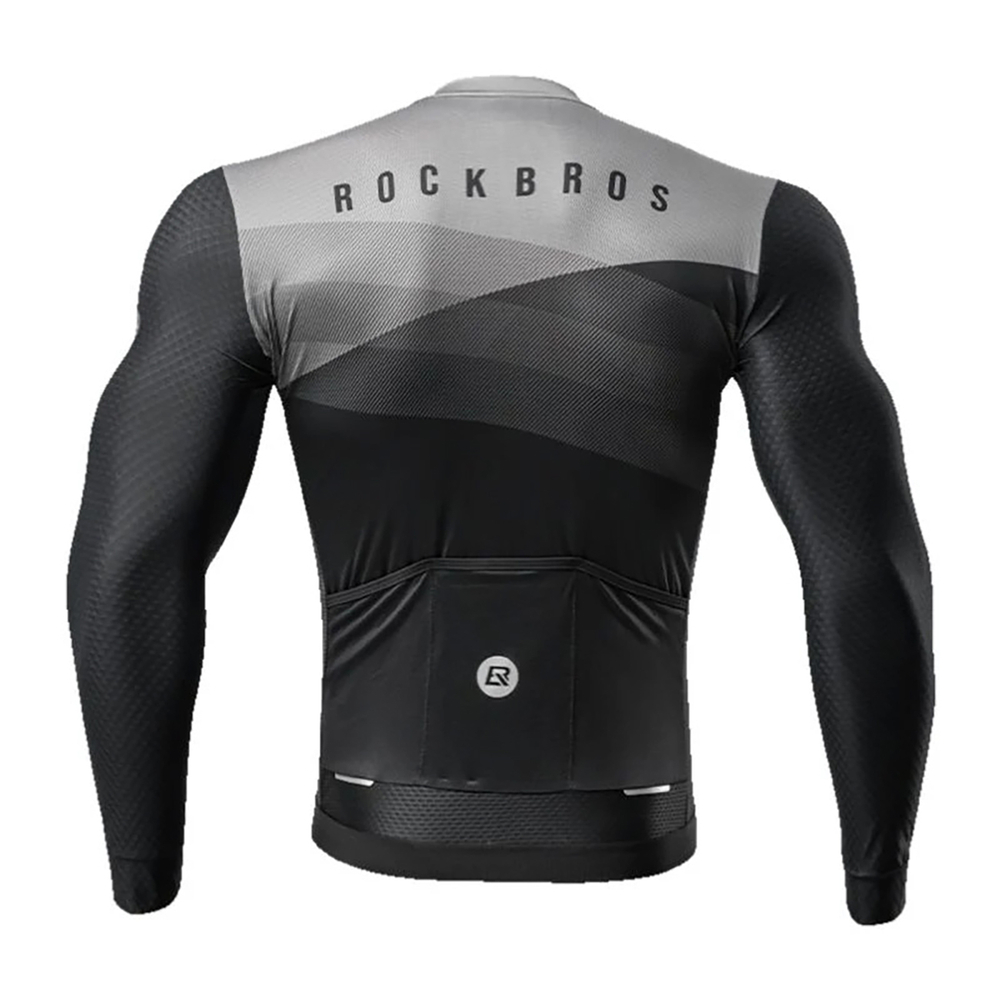 Rockbros velokrekls ar garām piedurknēm 15120009005, XXL, melns