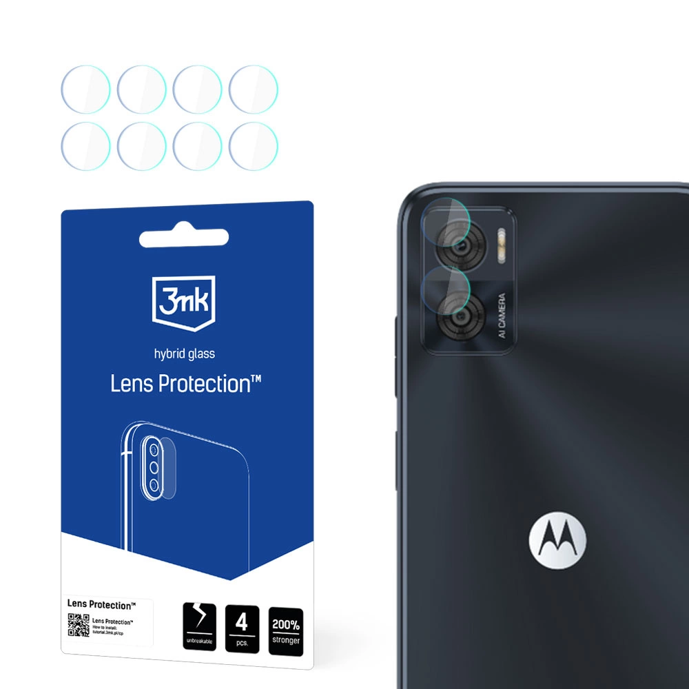 Гибридное защитное стекло 3mk Lens Protection для камеры Motorola Moto E22 / E22i