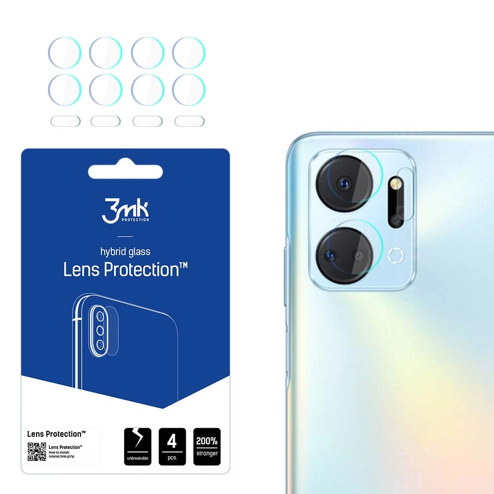 Honor X7A Защитное Стекло для Задней Камеры, 4 шт. | 3MK Lens Protection Back Camera...