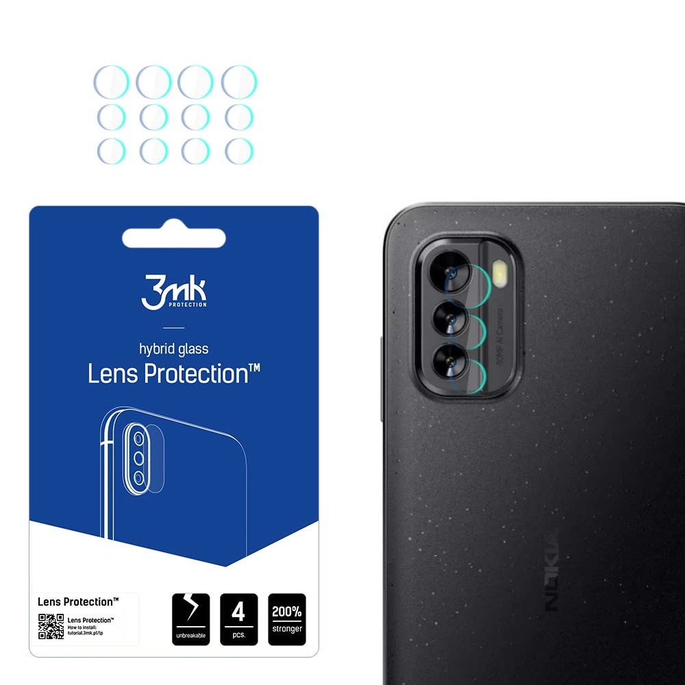 Nokia G60 5G Защитное Стекло для Задней Камеры, 4 шт. | 3MK Lens Protection Back Camera...