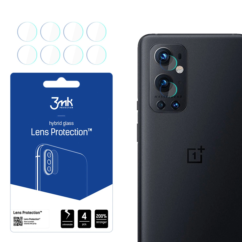 OnePlus 9 Pro 3MK Lens Protection Back Camera Tempered Glass Protector, 4 pcs.