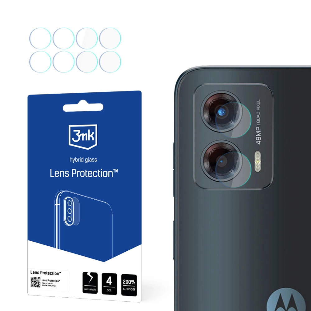 Motorola Moto G 5G 2023 3MK Lens Protection Back Camera Tempered Glass Protector, 4 pcs.