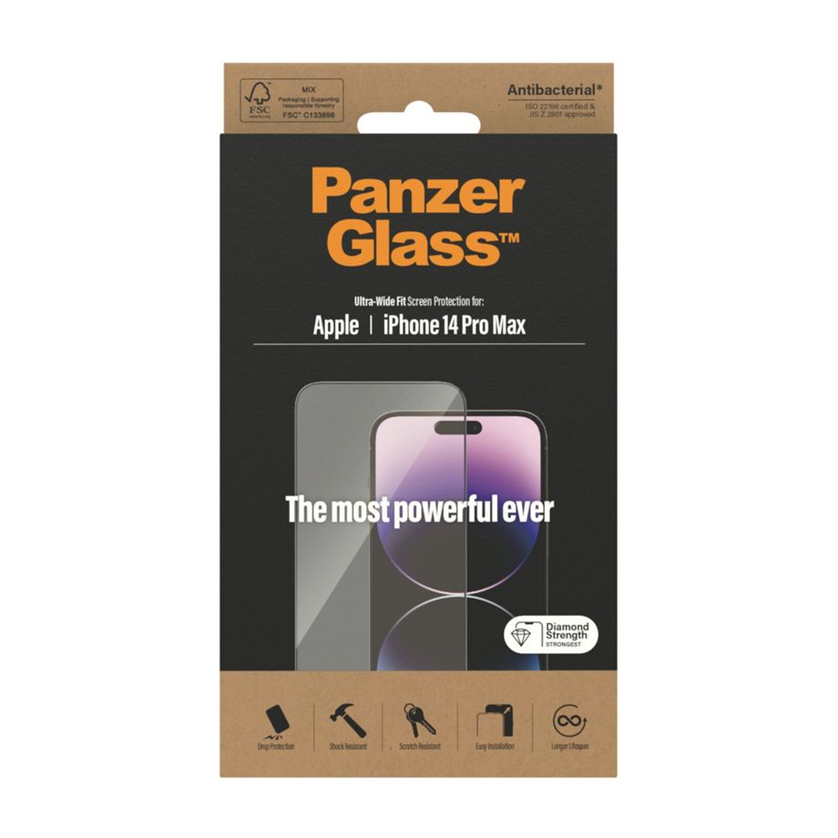 Защитное стекло PanzerGlass Ultra-Wide Fit для iPhone 14 Pro Max
