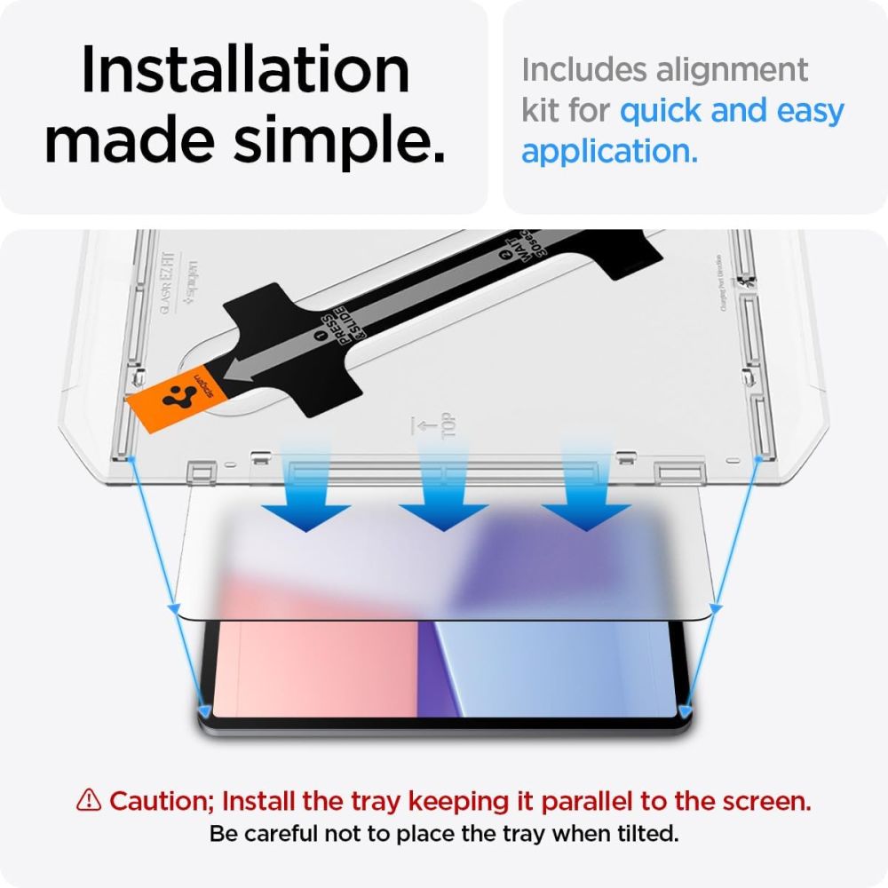 Защитное стекло Spigen Glas.tR EZ Fit для iPad Air 11\" (2024)