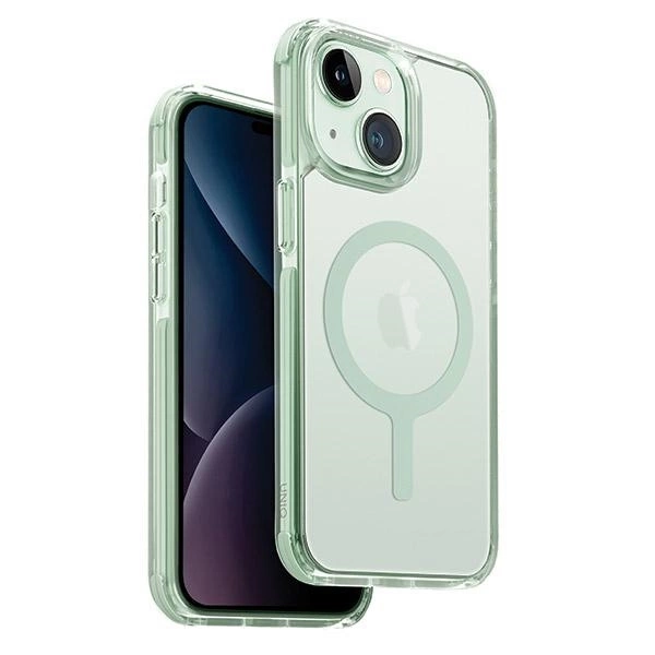 Uniq Combat Magclick lādēšanas futrālis iPhone 15 / 14 13 - mētrusi | Charging case for mint