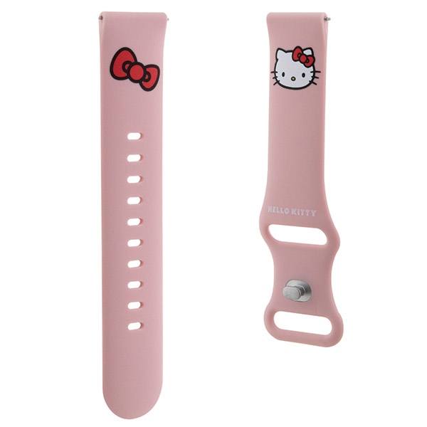 Hello Kitty Silicone Kitty Head universāla viedpulksteņa siksniņa 20mm, rozā