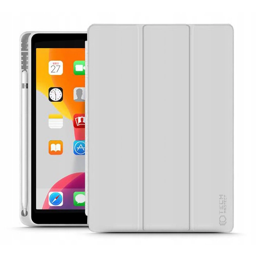 Apple iPad 10.2" 2019 / 2020 / 2021 Tech-Protect SC Pen Protective Cover Case, Gray | Planšetes Vāciņš Maciņš...