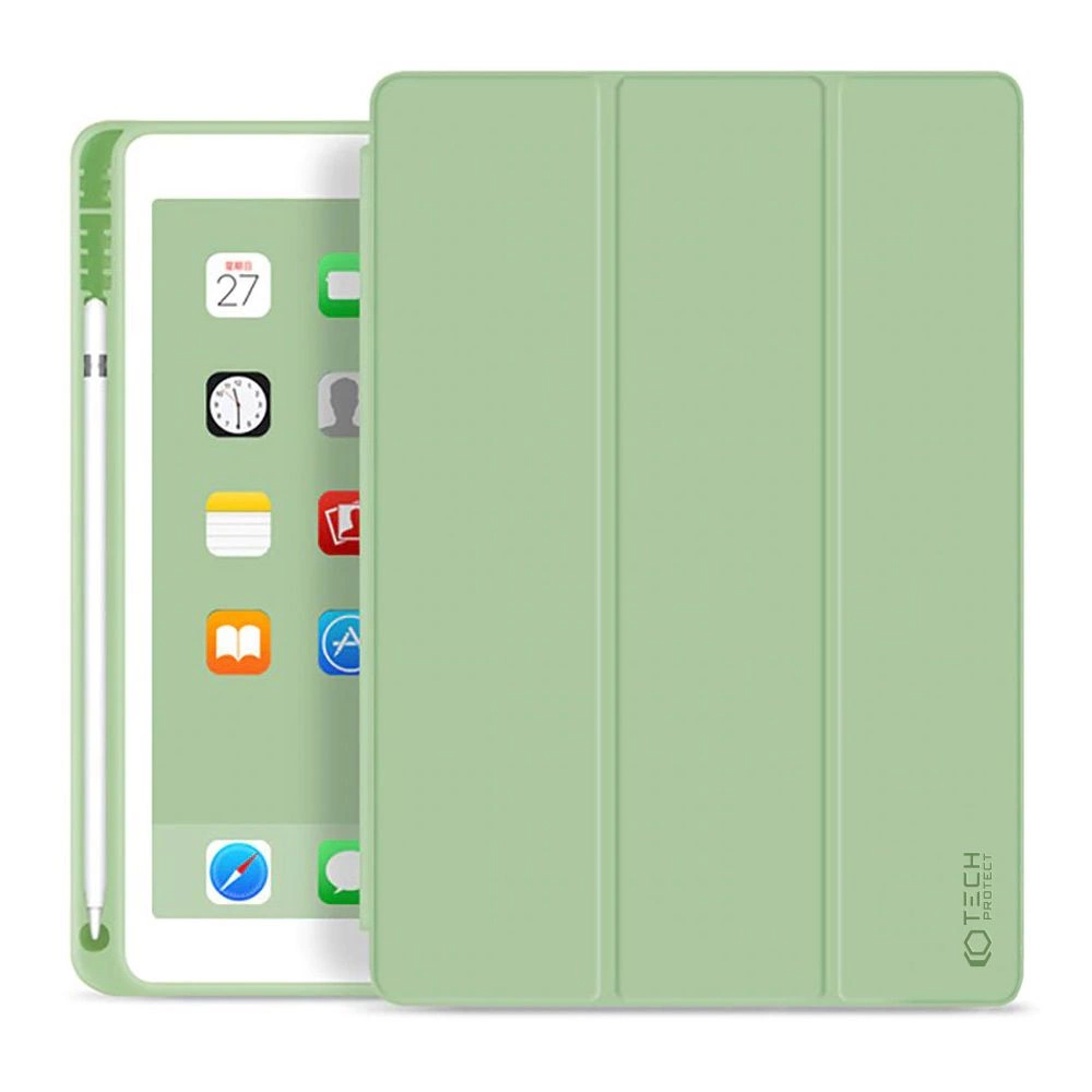 Apple iPad 10.2" 2019 / 2020 / 2021 Tech-Protect SC Pen Protective Cover Case, Green