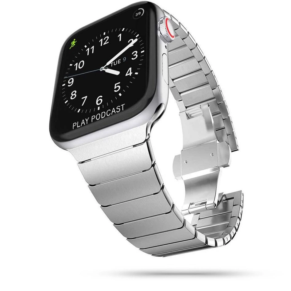 Tech-Protect LinkBand для Apple Watch 4 / 5 6 7 8 9 SE Ultra 1 2 (42/44/45/49 мм) - серебристый