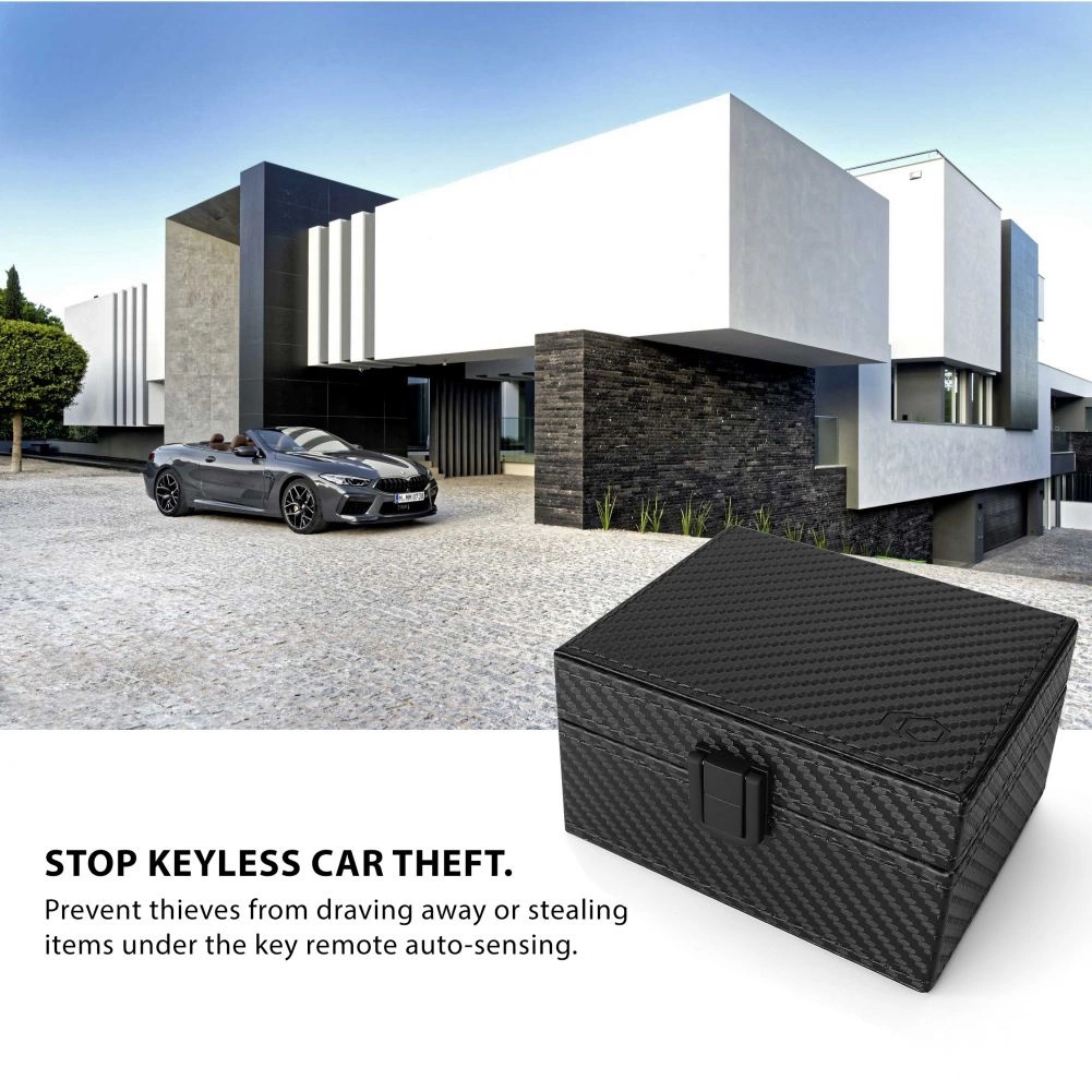 Tech-Protect V3 RFID бокс для автомобильных ключей - черный карбон